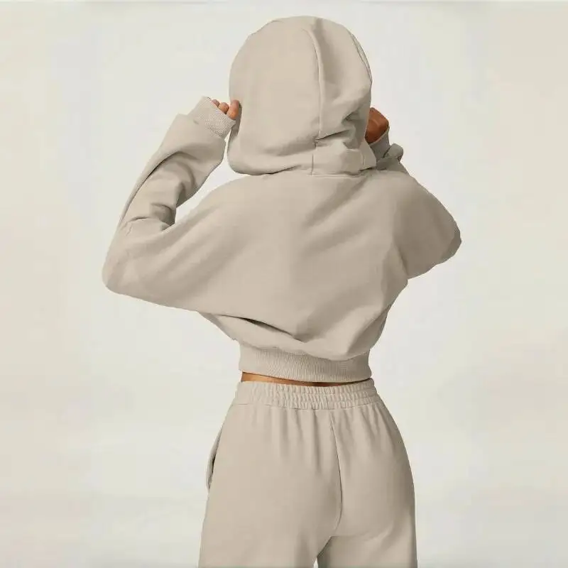 

Женская S модная повседневная свободная универсальная толстовка с капюшоном для йоги, спортивная одежда для бега и красивых занятий спортом на открытом воздухе