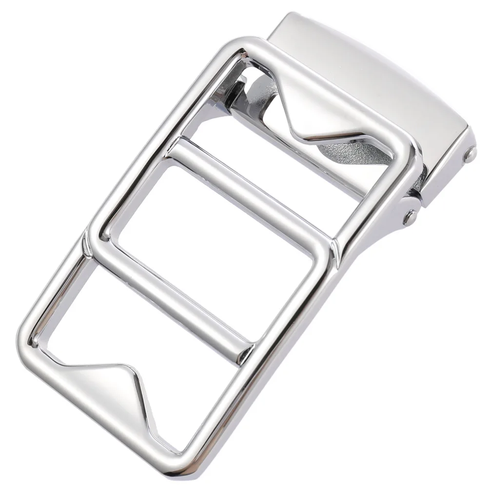 Hebilla de aleación clásica hueca para hombre, accesorios informales para cinturón de negocios, hebilla de moda ovalada de 3,5 cm