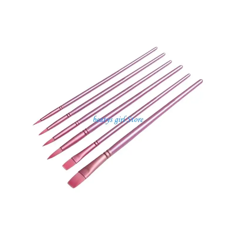 C7AB Pack of Multipurpose Painting Brushes Set for Artists Students Detail Work Smooth Strokes Professional Art Brushes