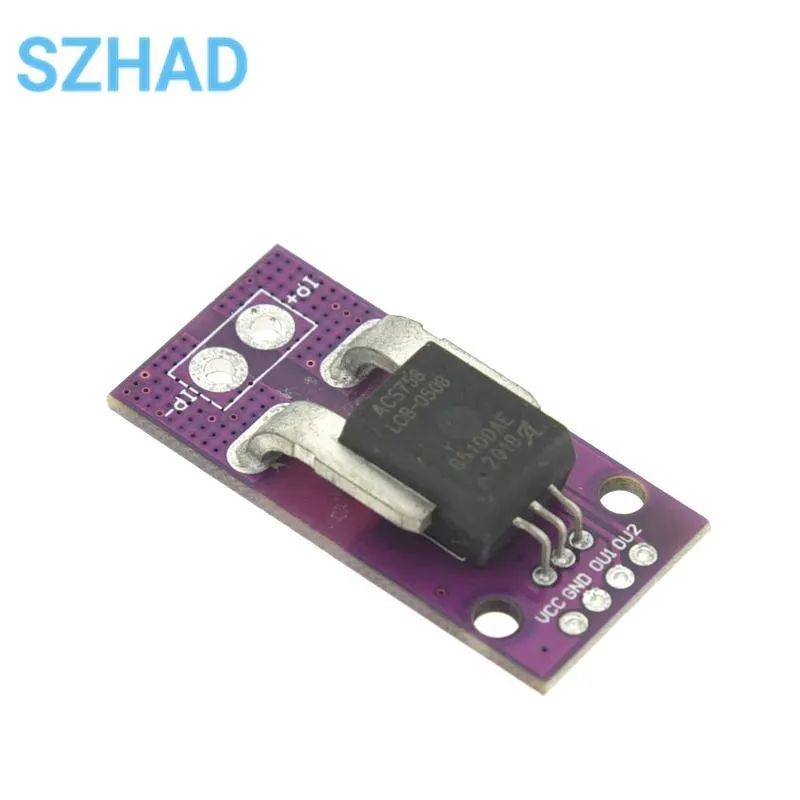 50A MCU-758 ACS758LCB-100B-PFF-T ACS758LCB-050B/150A/200A-PFF-T Датчик линейного тока Модуль тока Холла