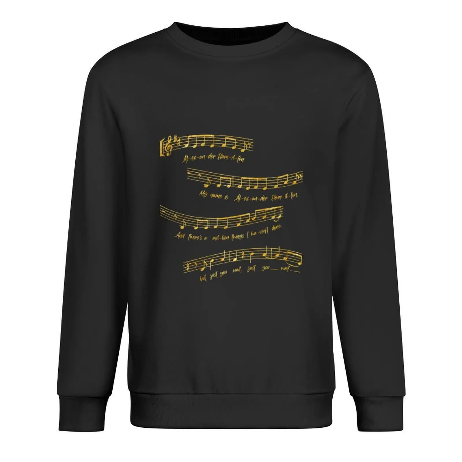 

Alexander Hamilton Musical Notes Pullover tracksuit men aesthetic clothing anime clothes clothes for men graphic sweatshirts