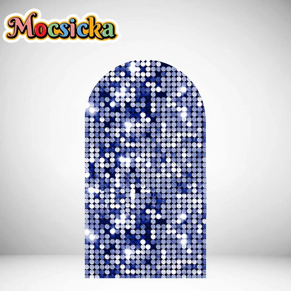 Glitter Double Sided Arch Cover Photography Background Boy Girl Birthday Party Decoration Supplies For Photo Studio Props