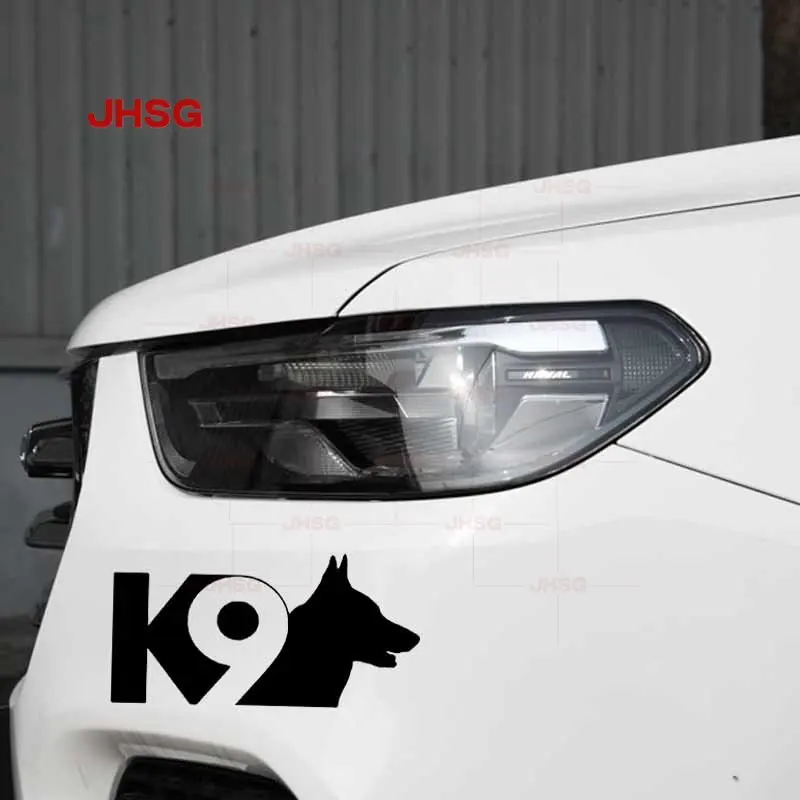 K9 Hund Auto Styling Vinyl Aufkleber Auto Aufkleber und Aufkleber Auto Dekoration Werkzeug Schwarz/weiß für Alle Arten von fahrzeuge