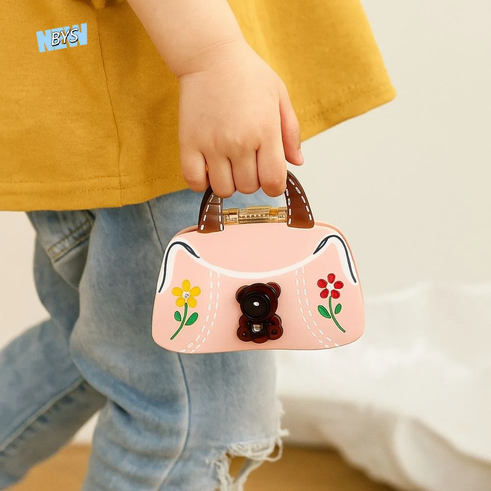 

Acetic Acid Acetate Hair Claw Mini Handbag Shape Flower Cartoon Bear Hair Clip Shark Clip Headdress Rhinestone Hairpin Female