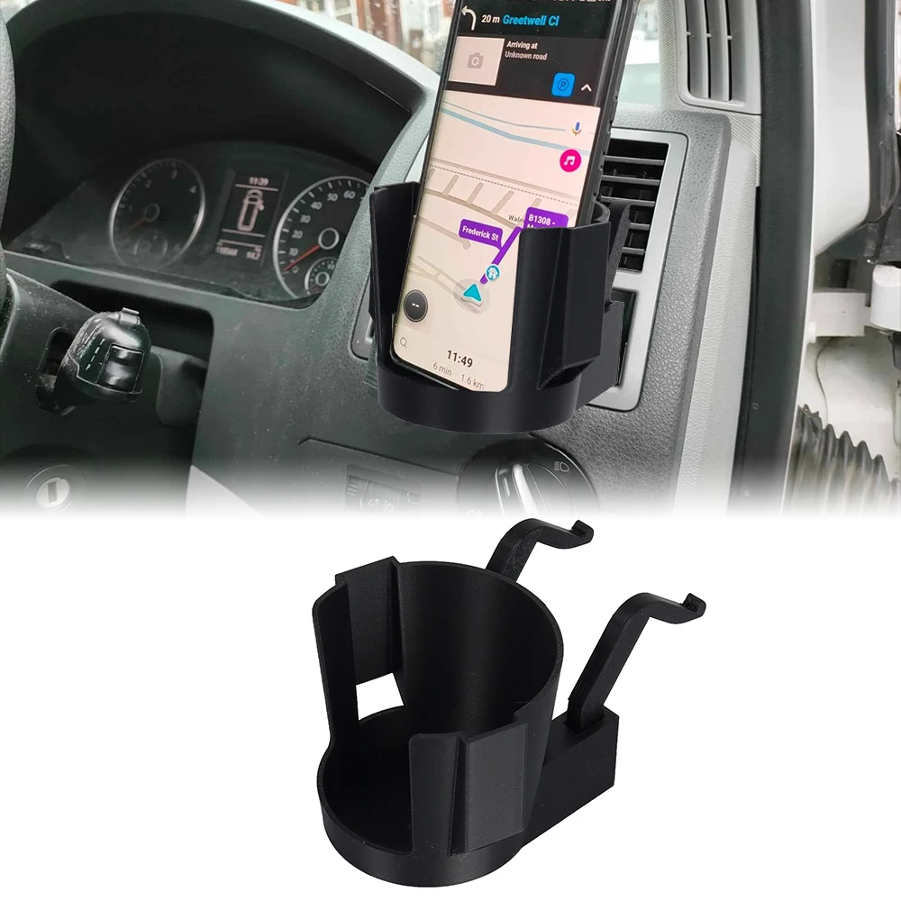 

1SET Clip-On Phone & Cup Air Vent Holder For VW Transporter T5 Driver Side Automobiles And Spare Parts Cup Holder