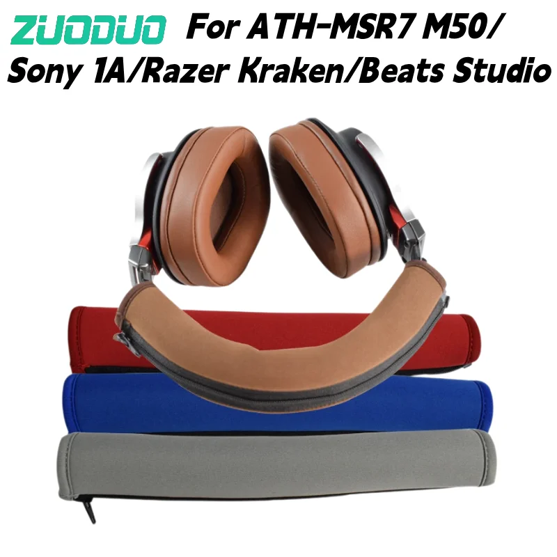 For ATH-MSR7 M50 Sony 1A Razer Kraken Beats Studio Replacement Headband Cover Headband Protector Head Pad Repair Parts