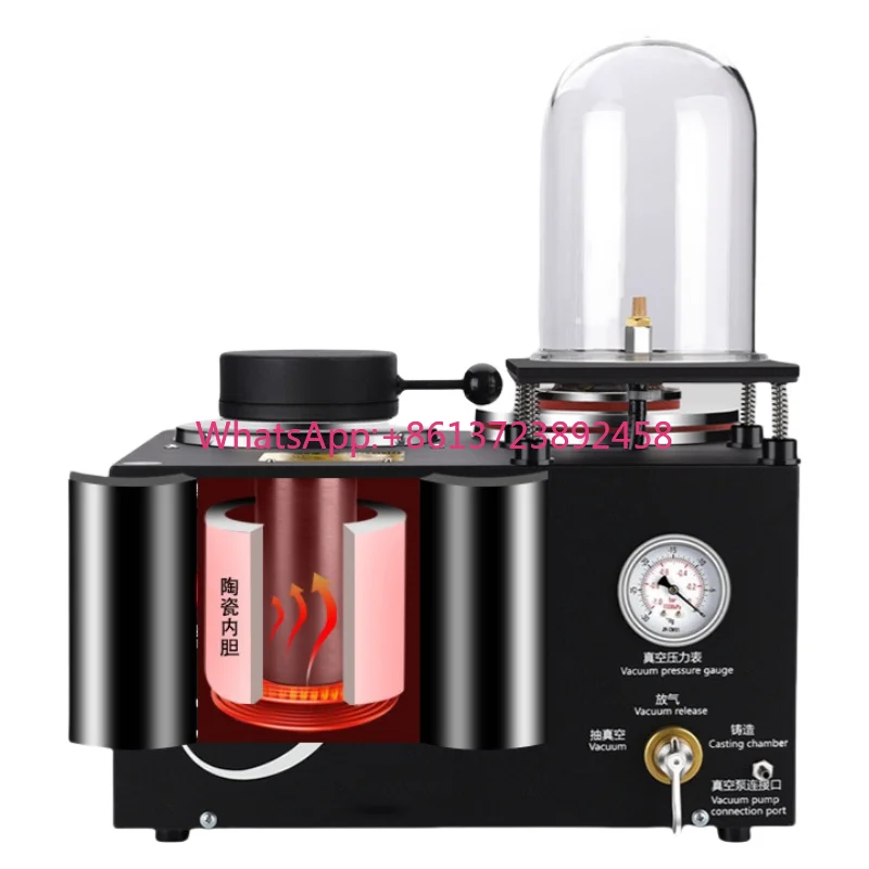 Multifunctional Three in One Vacuum Equipment Crucible Gold Jewellery Metal Silver Refine Melting Vacuum Suction Cast Machine