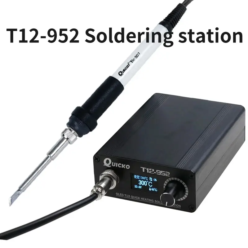 Quick Heating T12 Soldering Station Electronic Welding Iron STC T12-952 OLED Digital Soldering Iron QUICKO