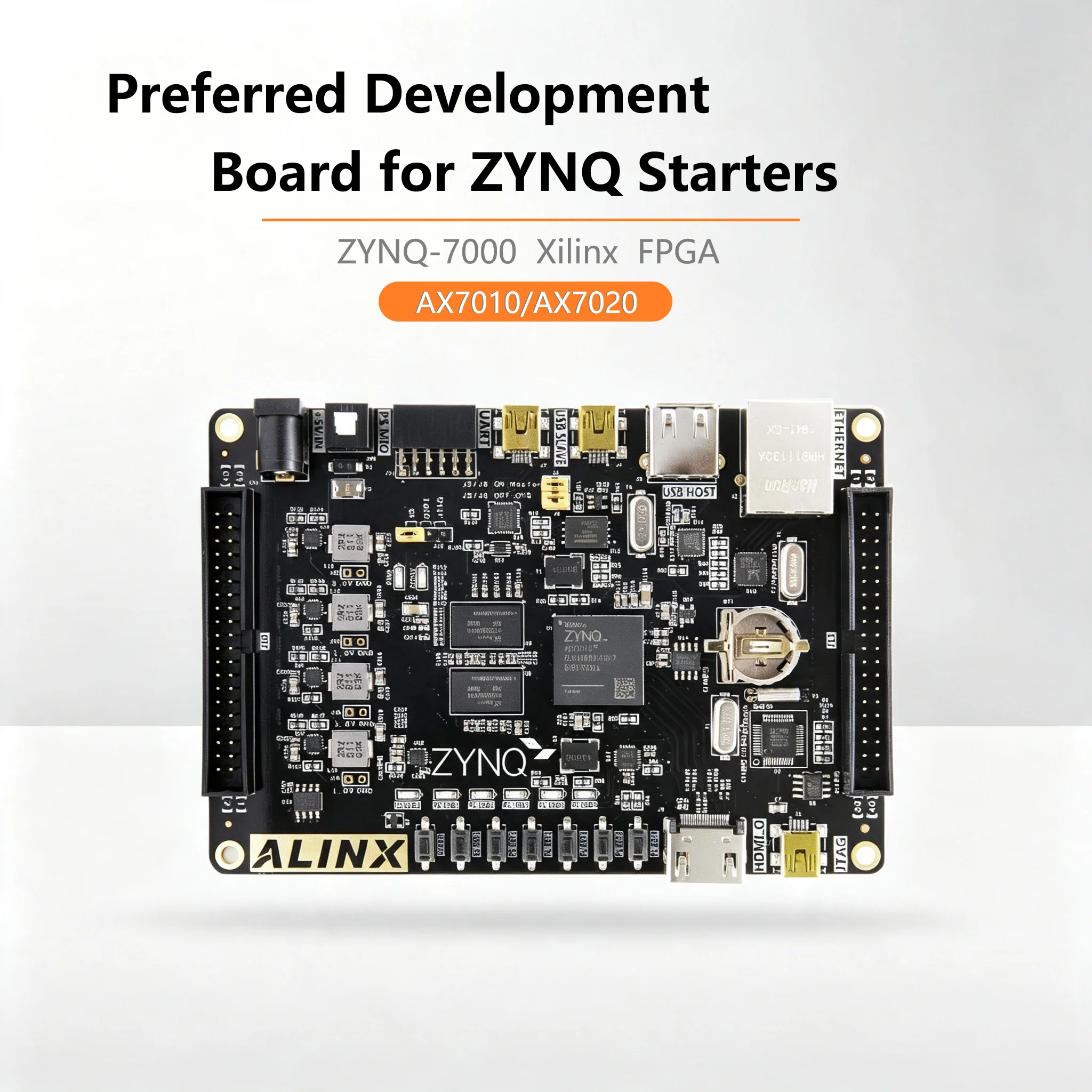 ALINX FPGA Development Board, Xilinx Zynq-70/10/20, Supports PYNQ, Linux, ARM