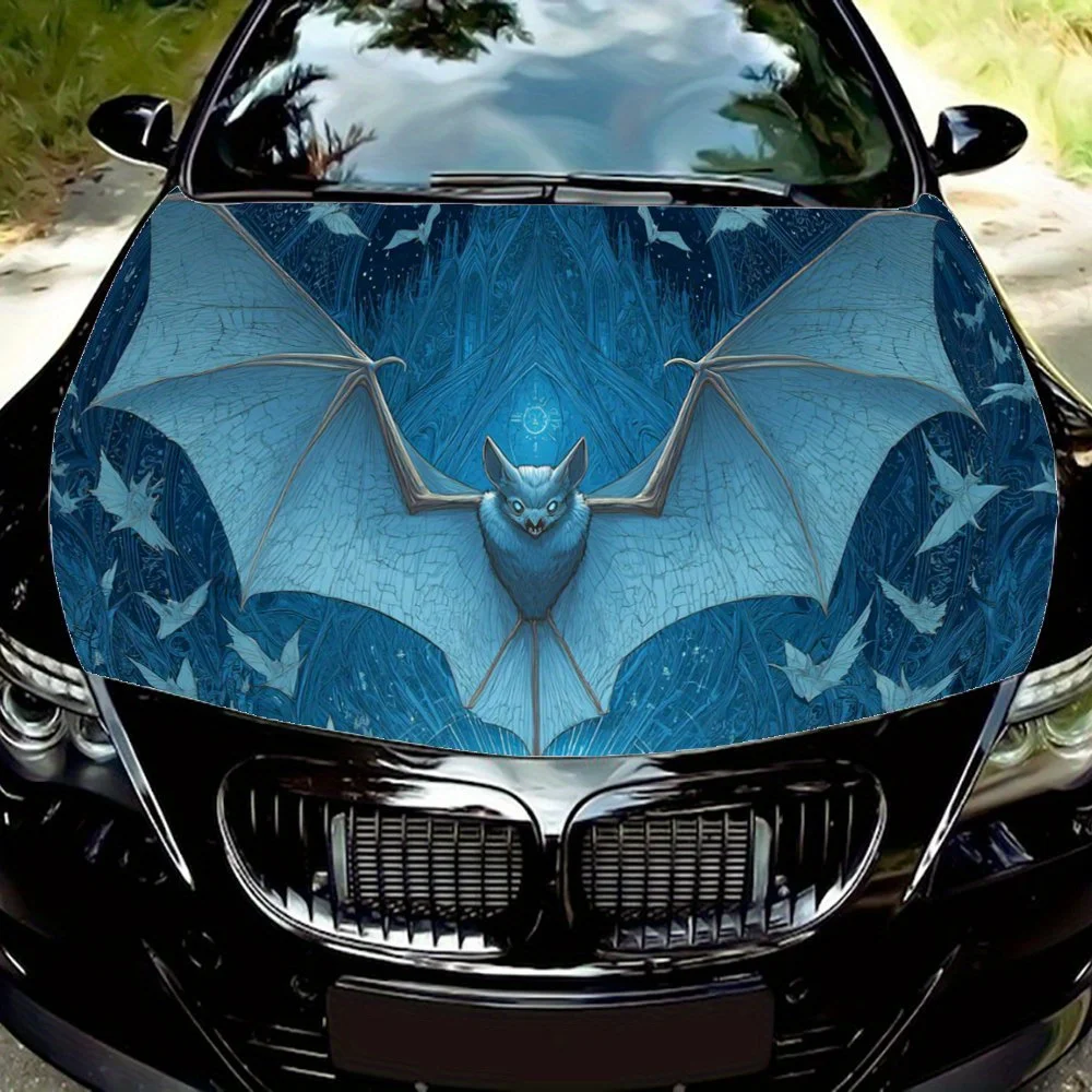 

Mystic Bat Art,Car Hood Decal, Self-Adhesive Waterproof PVC Car hood Sticker,Car Decoration Scratch Resistant Sticker Protection
