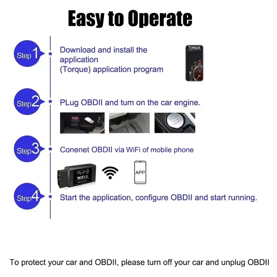 شعبية ELM327 WiFi Obd2 رمز القارئ الماسح الضوئي V1.5 أدوات تشخيص السيارات كاشف أخطاء السيارة لنظام أندرويد/IOS/الكمبيوتر