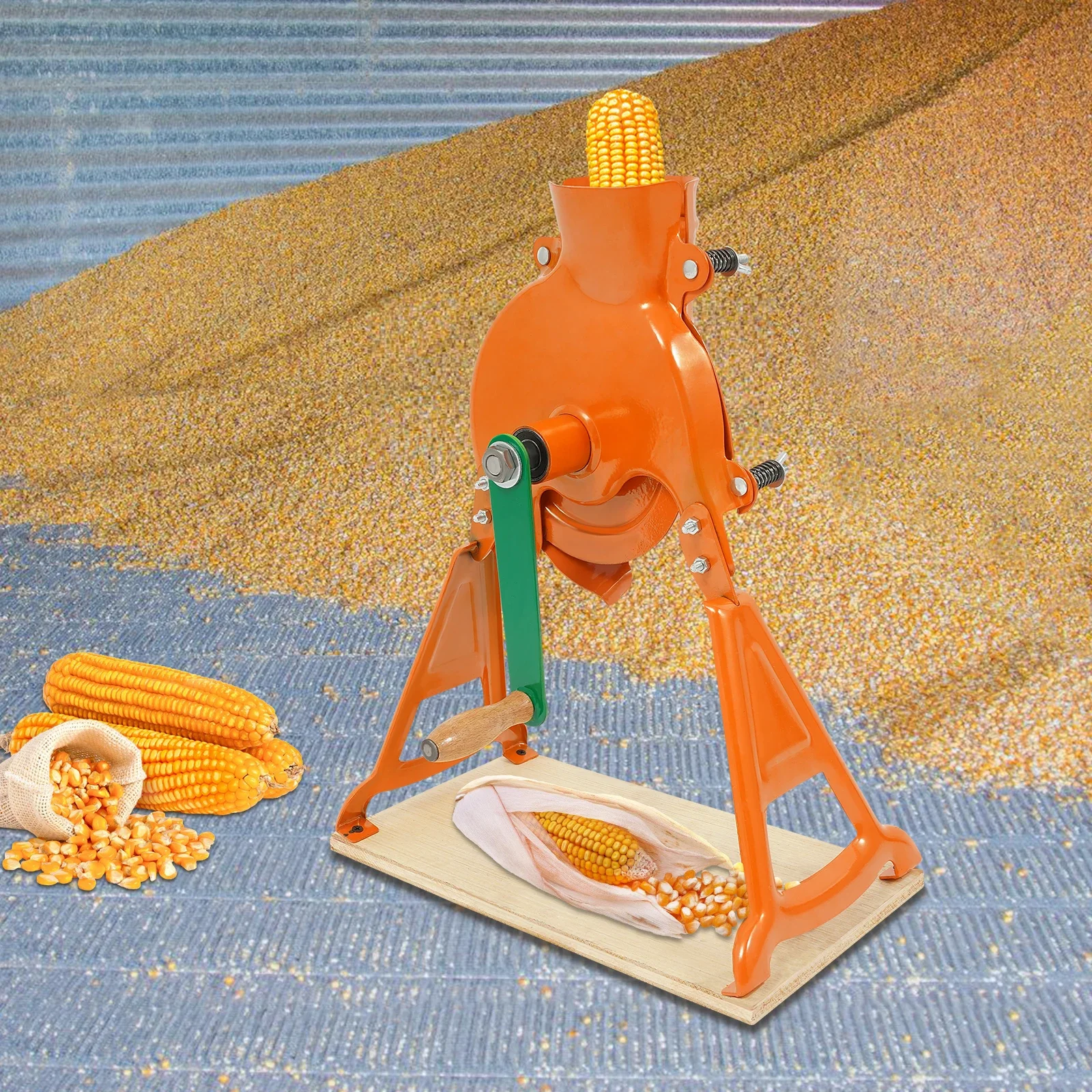 Hand Corn Thresher Time-saving 2-in-1 Corn Thresher 5-10s Thresh 1 Corn Corn Cob Sheller for Farm ﻿ ﻿ ﻿ ﻿