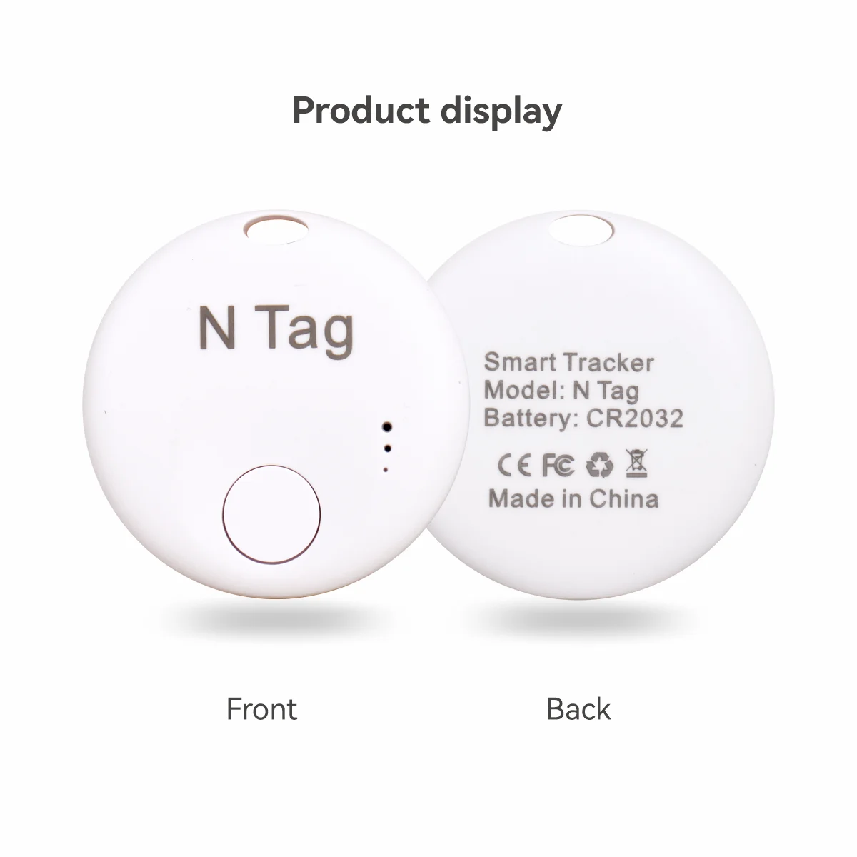 Air Tracker Tags Bluetooth Smart Tag Work with Find My APP (iOS Only) Tracking Locator Device Search Item Finder Luggage Key Bag