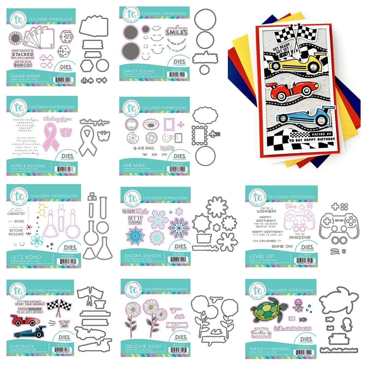 

New Metal Cutting Die and Stamps Snowy Season Daisy Game Night Stamp Dies Combo DIY Scrapbooking Greeting Card Diary Handmade