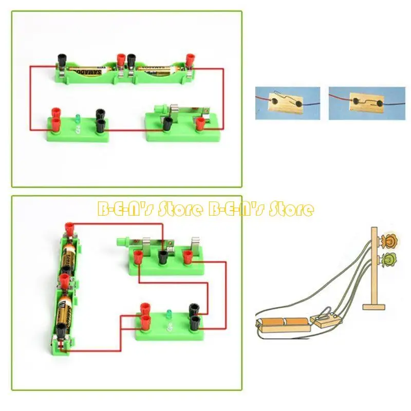 Y1AD Science Project Learning Electricity Magnetism Circuit Building Experiment