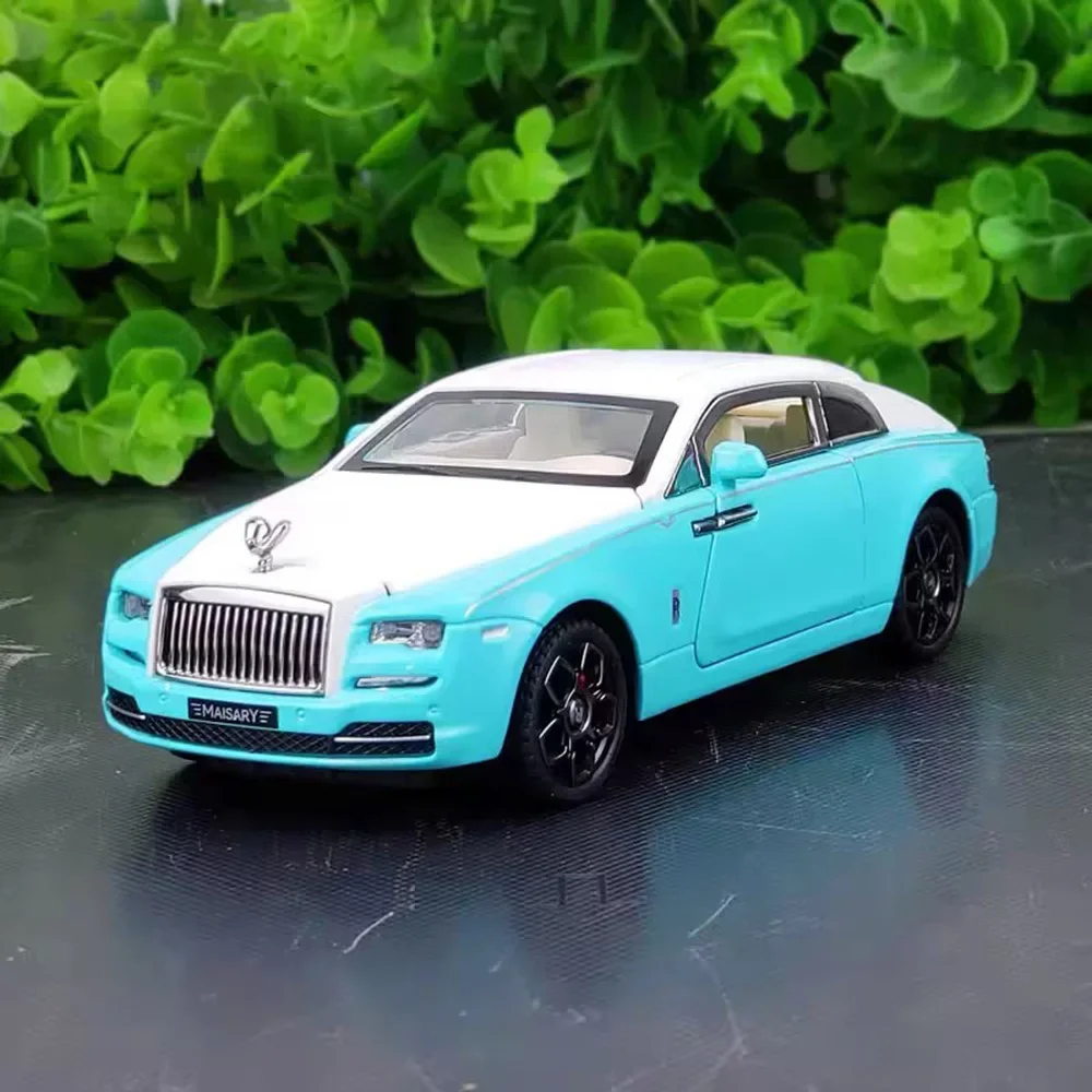 

1/32 Rolls Royce Wraith, легкосплавные автомобили, игрушки, литые модели, колеса, спортивный автомобиль со световым звуком, транспортные средства, подарки на день рождения для мальчиков