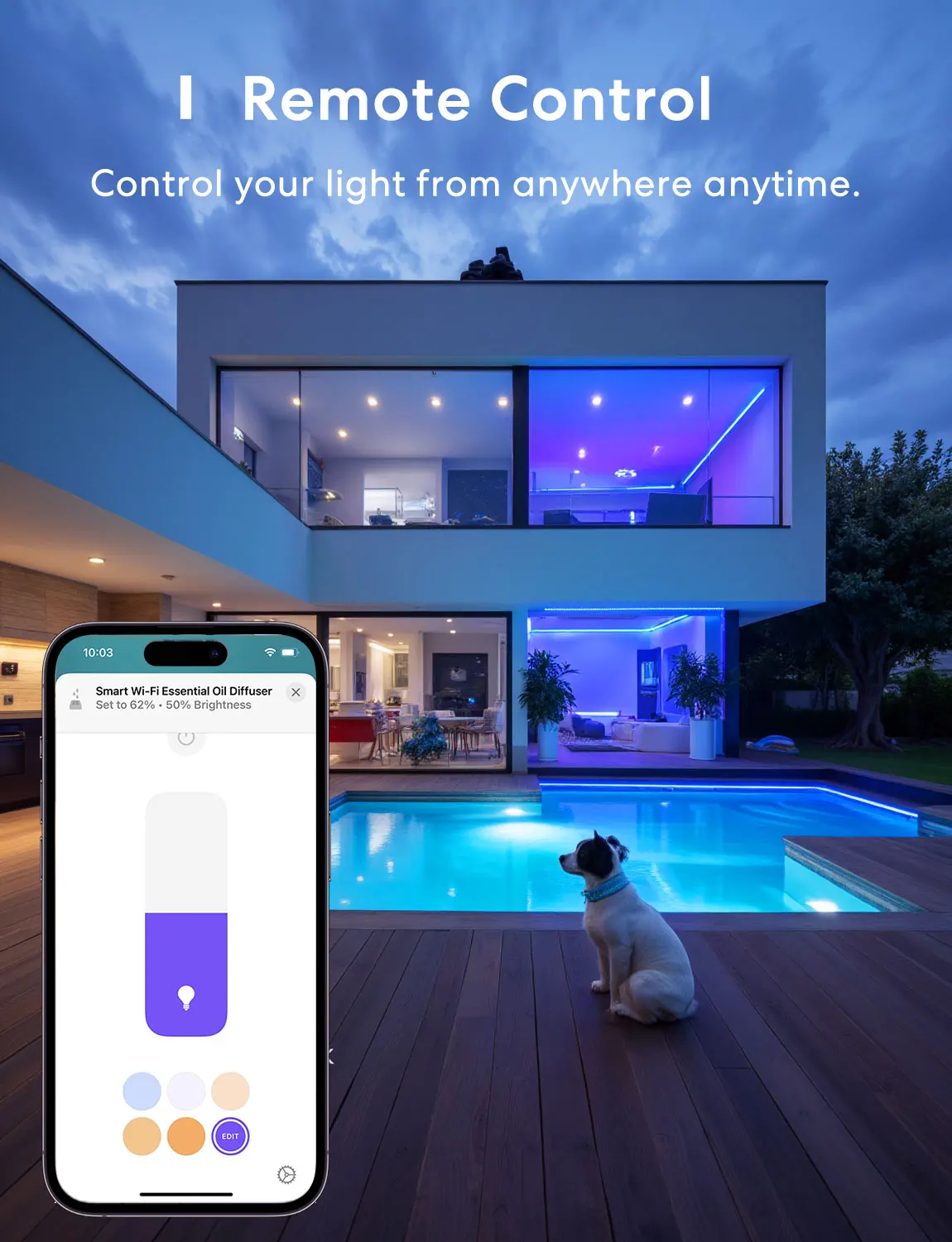 Meross HomeKit 9W WiFi inteligente bombilla LED RGBWW regulable E27 Base Control remoto compatible con Alexa Google Home SmartThings
