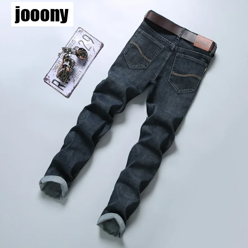 

Весна-Осень 2023, новый стиль, деловая мода, джинсовые облегающие джинсовые брюки, мужские брендовые брюки, классические усовершенствованные эластичные джинсы на каждый день