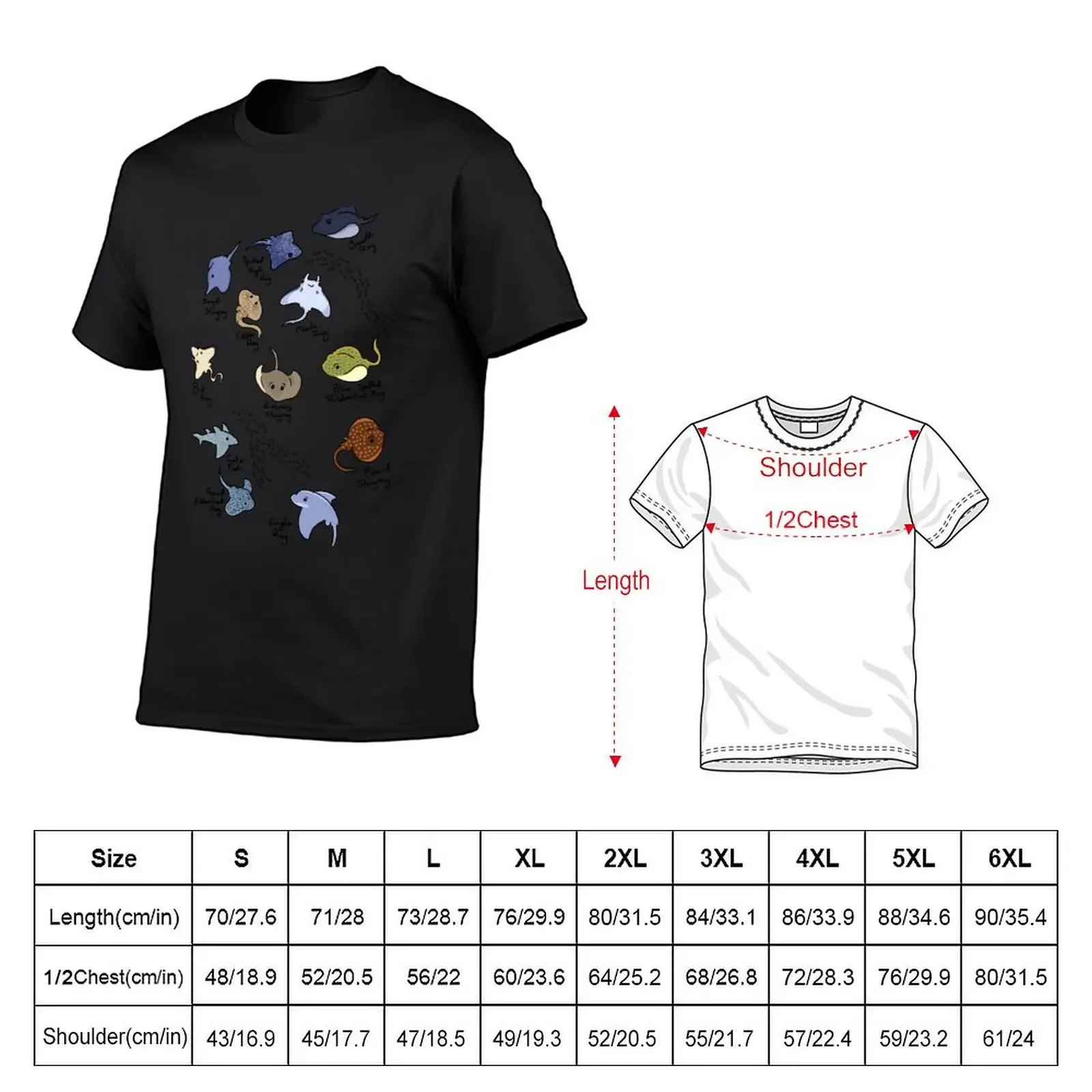 Stingray Species T-Shirt summer tops vintage t shirts oversized t shirt mens shirts graphic tee