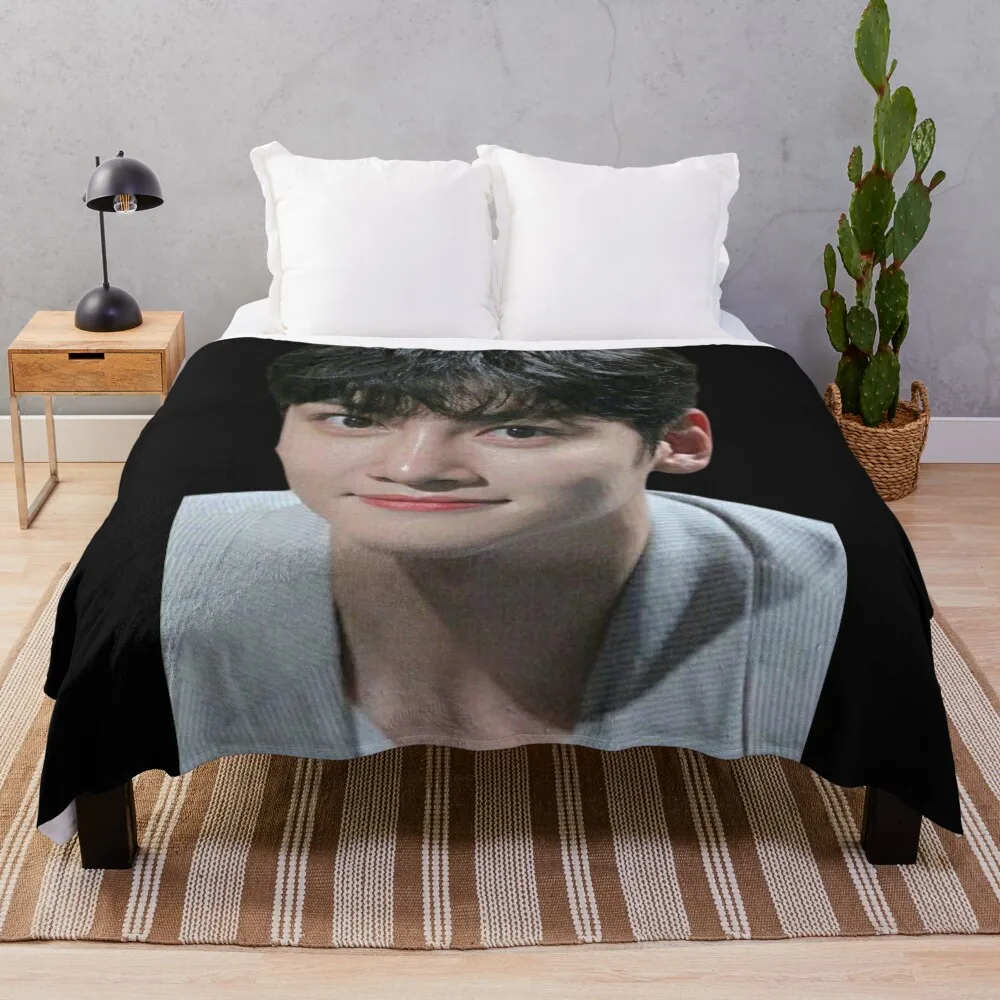 Ji Chang Wook Throw Blanket Decoratives Picnic Blankets