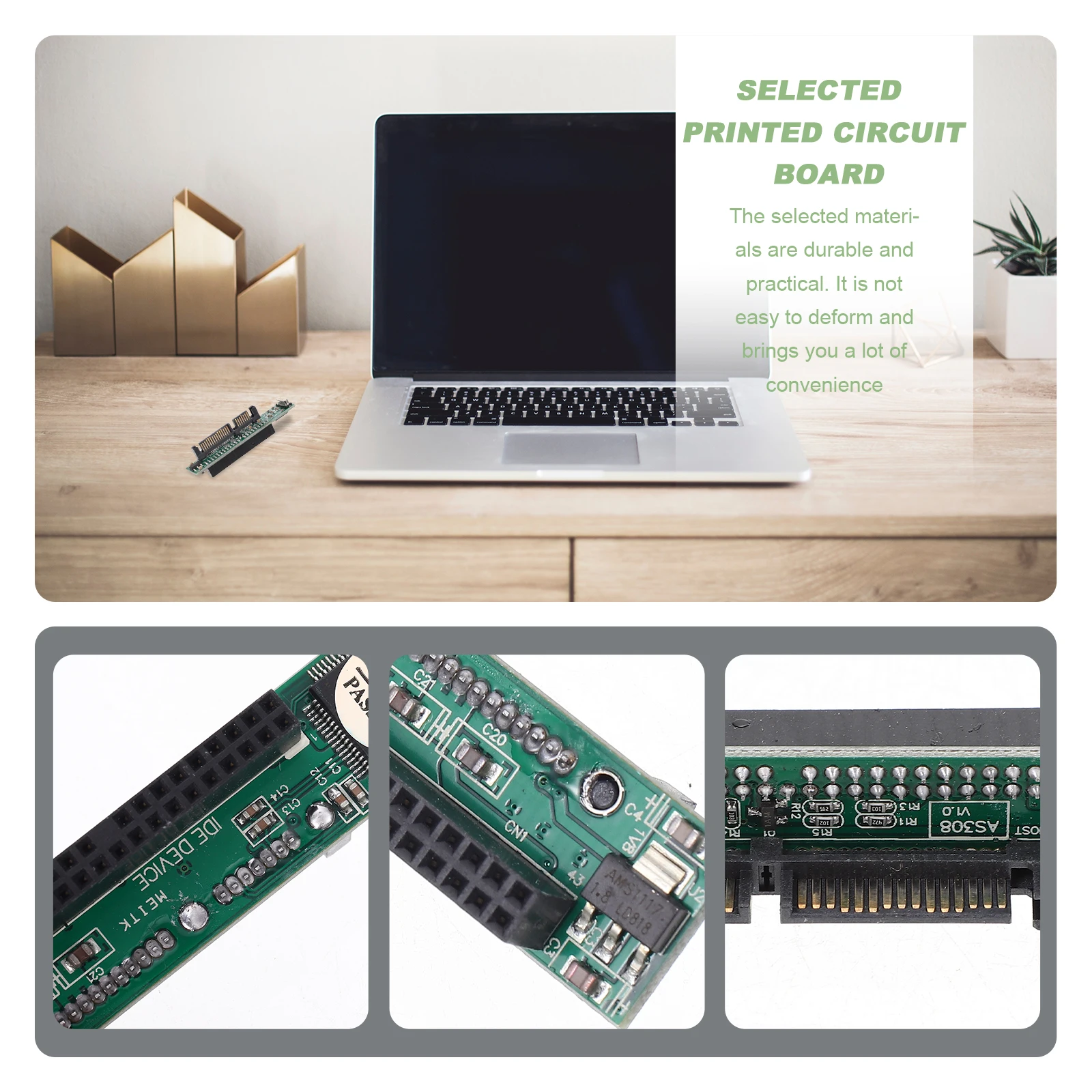 

to Adapter Converter Hard Drive Interface PCB Computer Accessory Riser Card For 44 Pin To Hot Swap