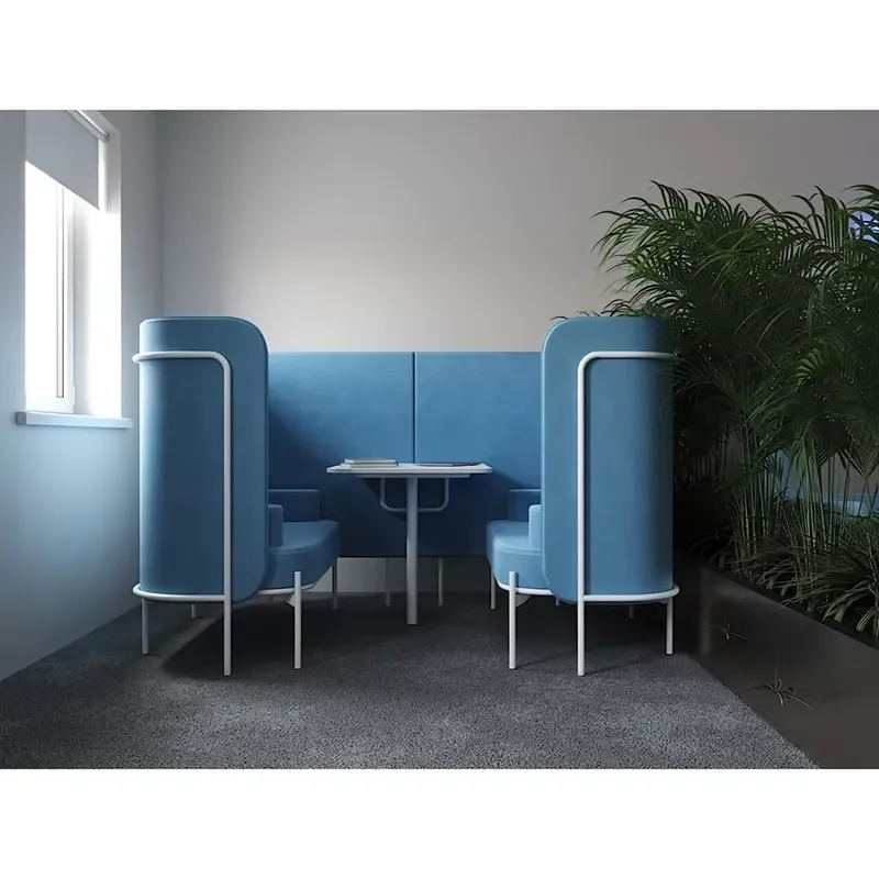 Modern High-Back Sofa for Home Office & School Simple Private Designer Coffee Hall & Negotiation Room for Hotels & Lounges