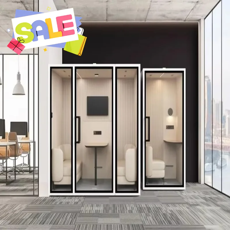 Best Selling Shared Office Soundproof Cabin Work Space  Detachable Modular Office Pod 40dB Noise Reduction Meeting Pod