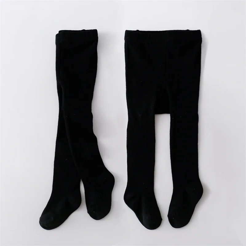 1/2Pcs Baby Girls Tights Spring Daily Knitted Stockings Cotton Soft Newborn Leggings Casual White Black Pantyhose For 0-2 Years