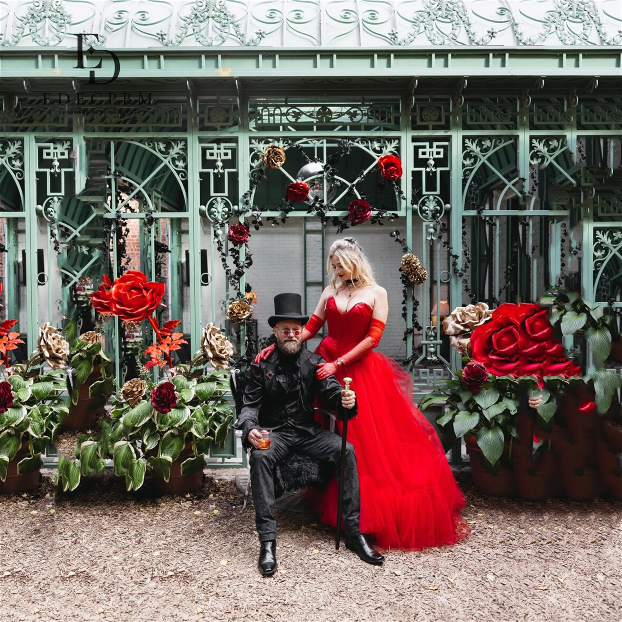 

EDECPBM Red High Quality Evening Dresses for Special Occasions A-line Women Evening Dress Woman Customized New in Dresses Party