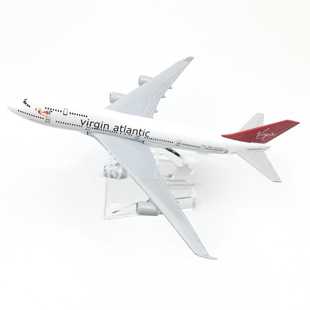 1/400 Scale Alloy Aircraft B747 Virgin Atlantic 16cm Plane Boeing 747 Model Toys Decoration Children Gift Collection