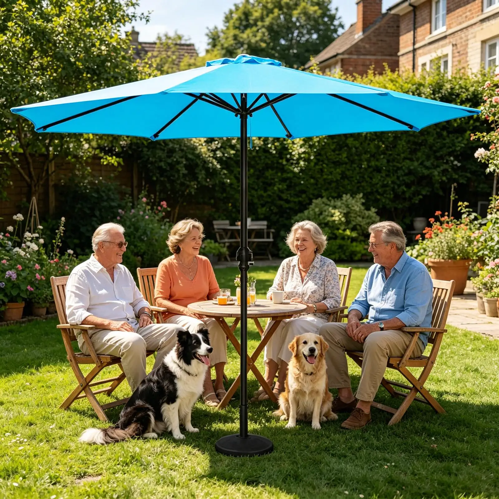 Patio Umbrella Replacement Canopy 8-Rib Waterproof Cloth 2.5m Replacement Banana Umbrella Canopy For Outdoor Yard Lawn Patio
