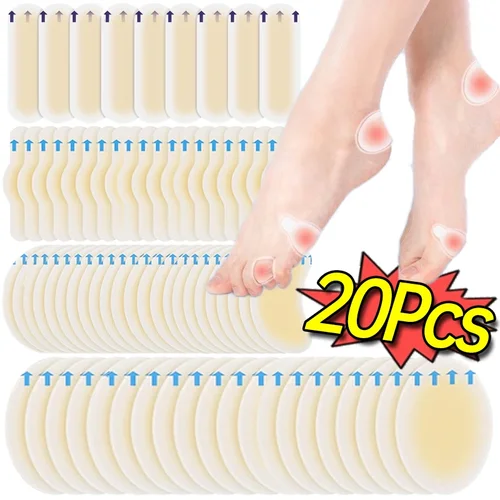 Imagen 2 del producto Parche hidrocoloide para pies, vendaje de yeso para blíster, alivio del dolor en los dedos del pie, Protector de juanete de callos, pegatinas adhesivas para zapatos de tacón alto