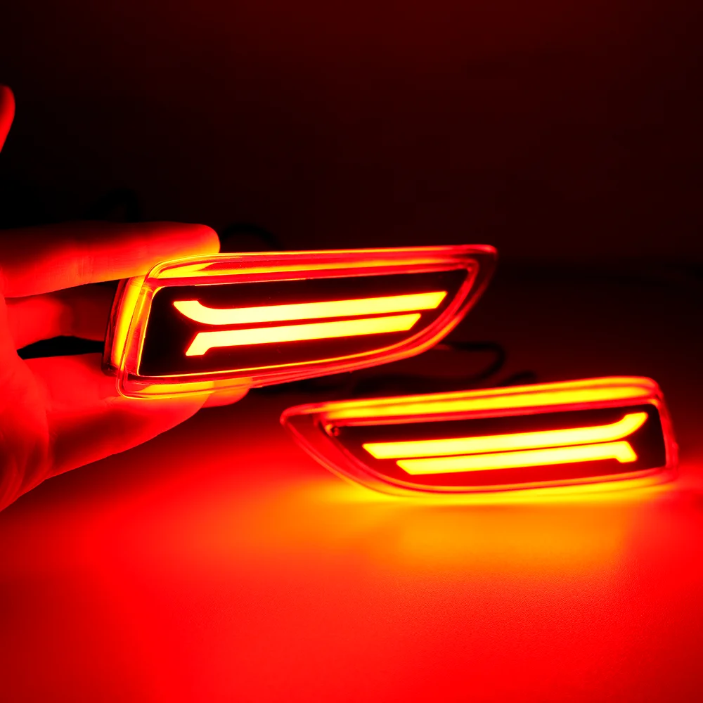 2PCS LED Tail Brake Rear Bumper Reflector Lamps Turn Light Lights For Toyota Corolla 2011 2012 2013