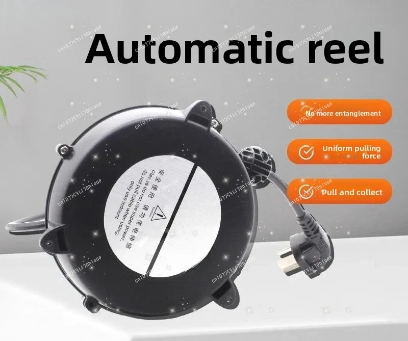 Automatic Retractable Cable Organizer Cord Reel Cable Socket Accessories Winder
