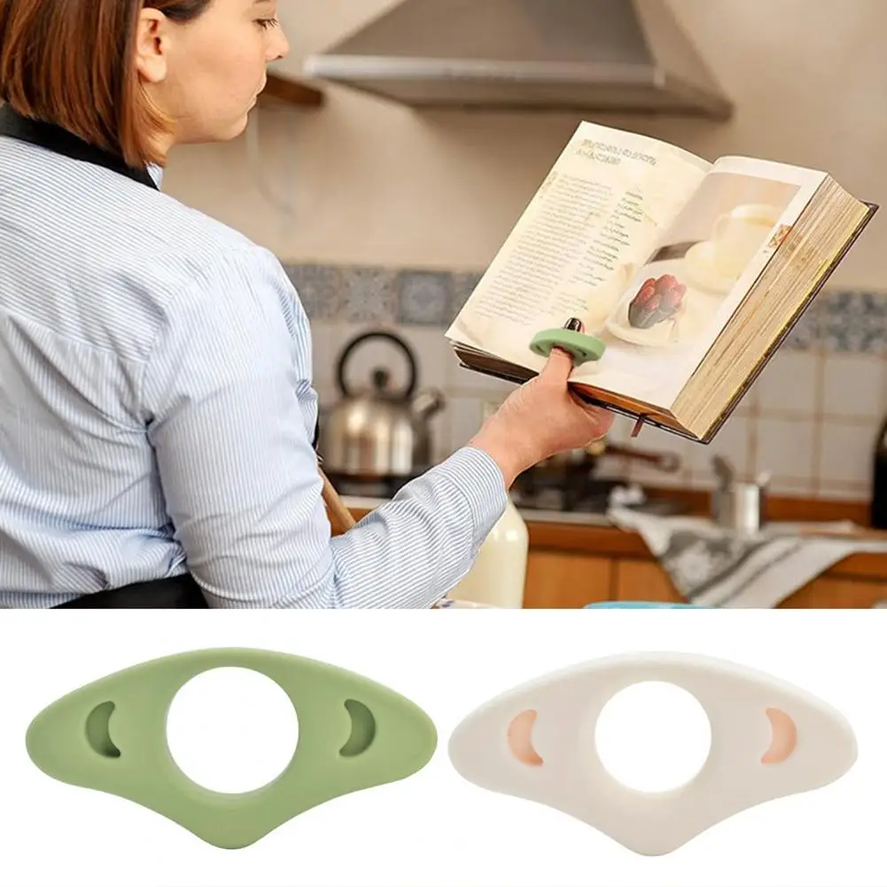 Hands-free Reading Tool Silicone Thumb Book Holder Clip for Comfortable One-handed Reading Portable Leaf Support for Books