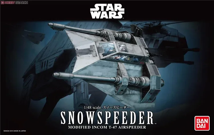 Bandai Star Wars 1/48 Snowspeeder Snow Fighter Anime Assembly Model Collectable Toys Birthday Present