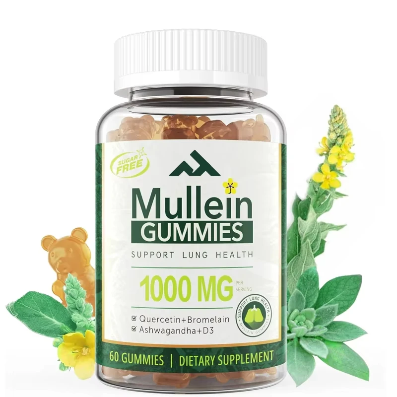 

Mullein Lung Lobe Extract, Used As A Lung Cleansing Supplement for The Respiratory System, for Digestive Support, Vegetarian