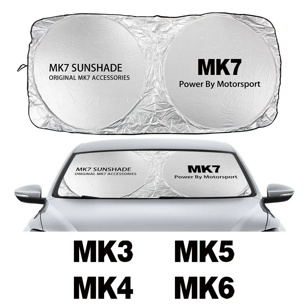 

For Volkswagen VW MK4 MK7 MK2 Golf 4 5 6 7 MK3 MK5 MK6 MK8 Auto UV-proof Accessories Foldable Car Windshield Sunshades Covers