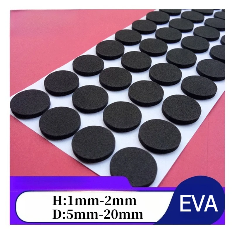 EVA Self-Adhesive Foam Pads - Anti-Slip & Shock-Absorbing Non-Slip Feet for Furniture, Anti-Vibration Gripper Pads, Easy Peel &