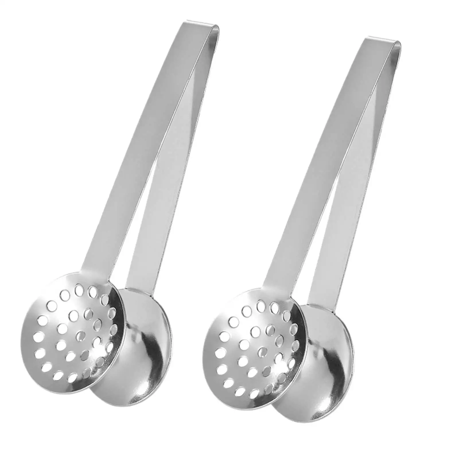 2Pcs Tea Bag Squeezer Kitchen Tool Portable Easy to Clean Stainless Steel for Gripping Tea Bags Sugar Clip Tea Bag Strainer Clip