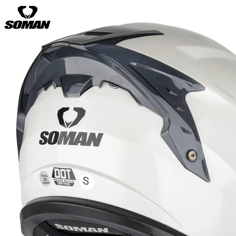 Motorcycle Rear Helmet Spoiler Replacement For SM961-S Helmet Decoration Rear Tail Parts & Accessories 961-S Spoiler
