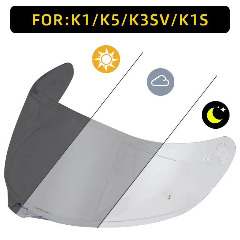 Motorcycle Helmet Visors For K1 K1S K5 K3SV SM955-S Moto Helmets Visor Lens Shield Glasses Accessories Para Casco Casque