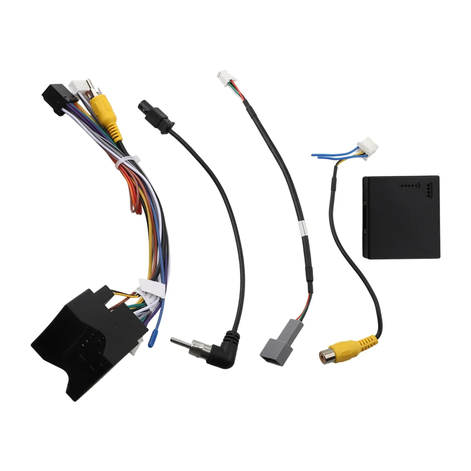 16 PIN Connector Power Harness Non-deformed Design Reliable Performance Wear-resistant 12V Voltage Car Audio Installation