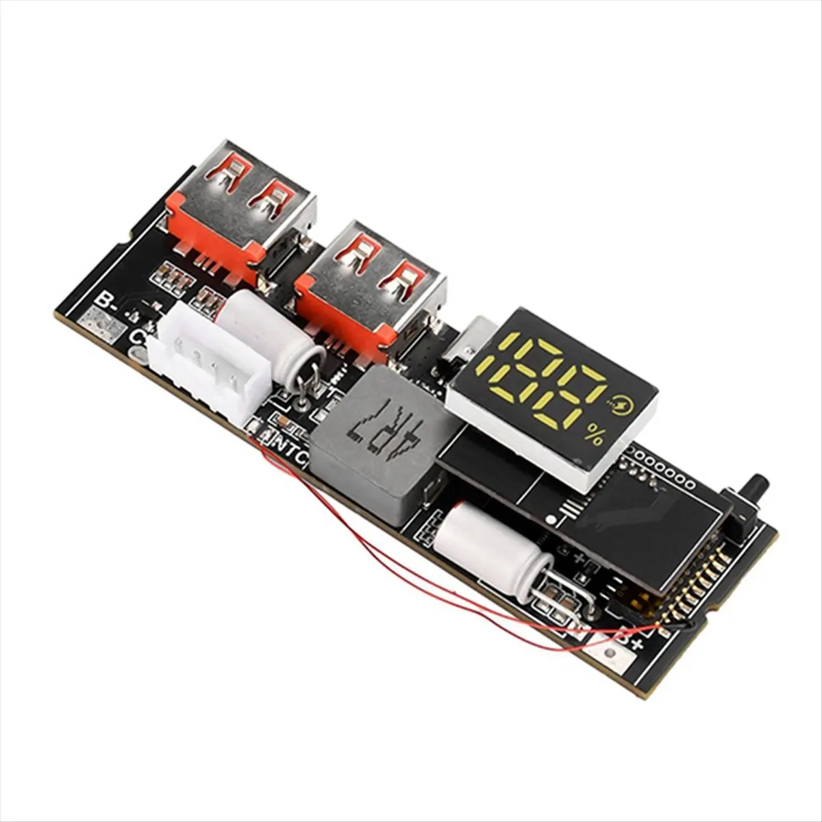 ✼Power Bank Double TYPE C Port Two Way Mobile Power Module 18650 Charging Circuit Board DIY Motherboard 5S 100W