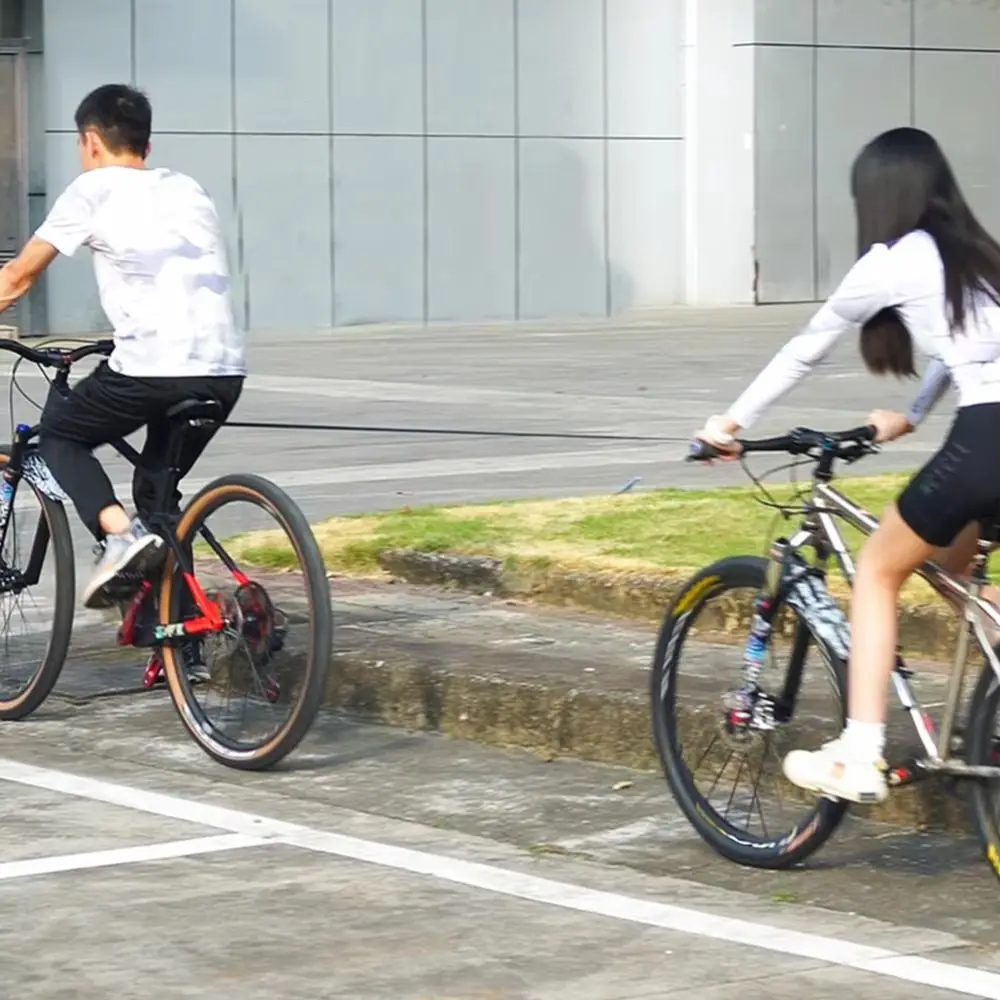 Retractable Bicycle Traction Rope Pull Rope Bungee Cord Bicycle Tow Rope Safety With Hook MTB Trailer Rope Mountain Bike