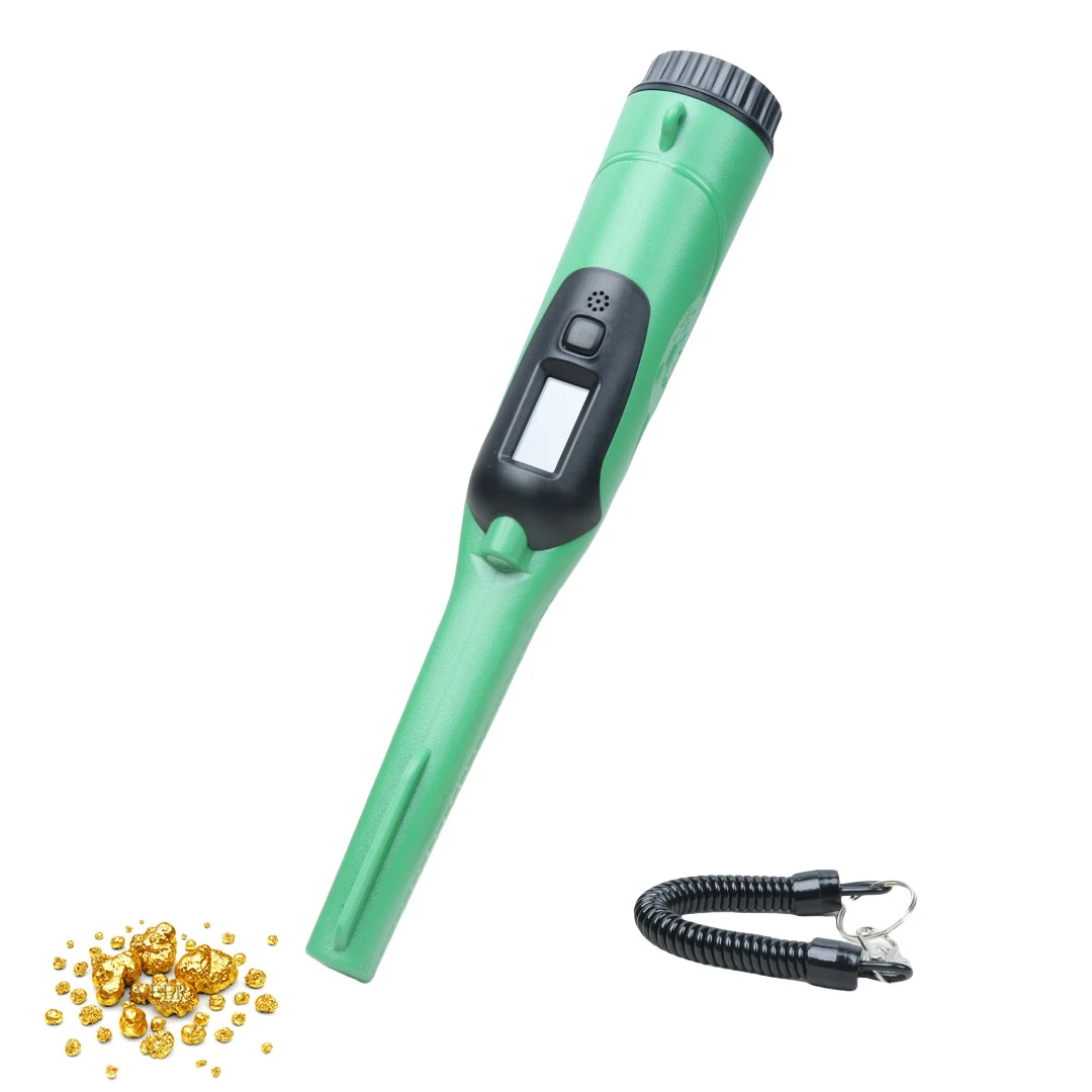 Metal Detector HS-09 Waterproof Up to 40Ft Pinpointer With LCD Indicators Optional USB Battery Kits