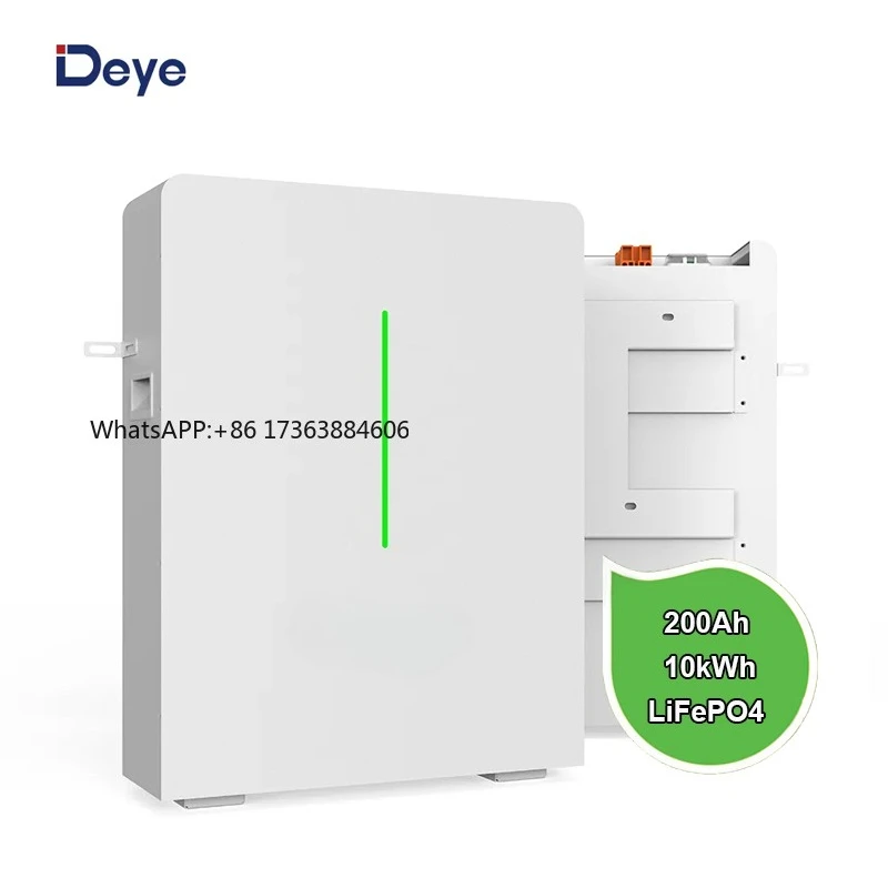 

Deye RW-F10.6 51.2V 200Ah Lifepo4 Battery Li-on Wall Power 10kWh Lithium Iron Phosphate Batteries 10.6kWh for Home Electricity
