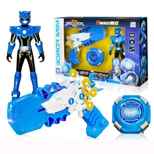 Vũ khí biến dạng Miniforce X cho trẻ em, Mini Force 3 Chế độ, Thanh kiếm biến đổi đồ chơi với âm thanh và ánh sáng, nhân vật hành động đồ chơi 6 Bán hàng chính Mortal Kombat Luminaire - №4