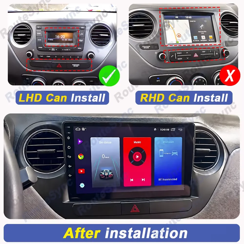 Android 16 For Hyundai Grand I10 2013-2018 Car Radio Multimedia Player GPS Navigation Wireless Carplay Stereo Head Unit DSP