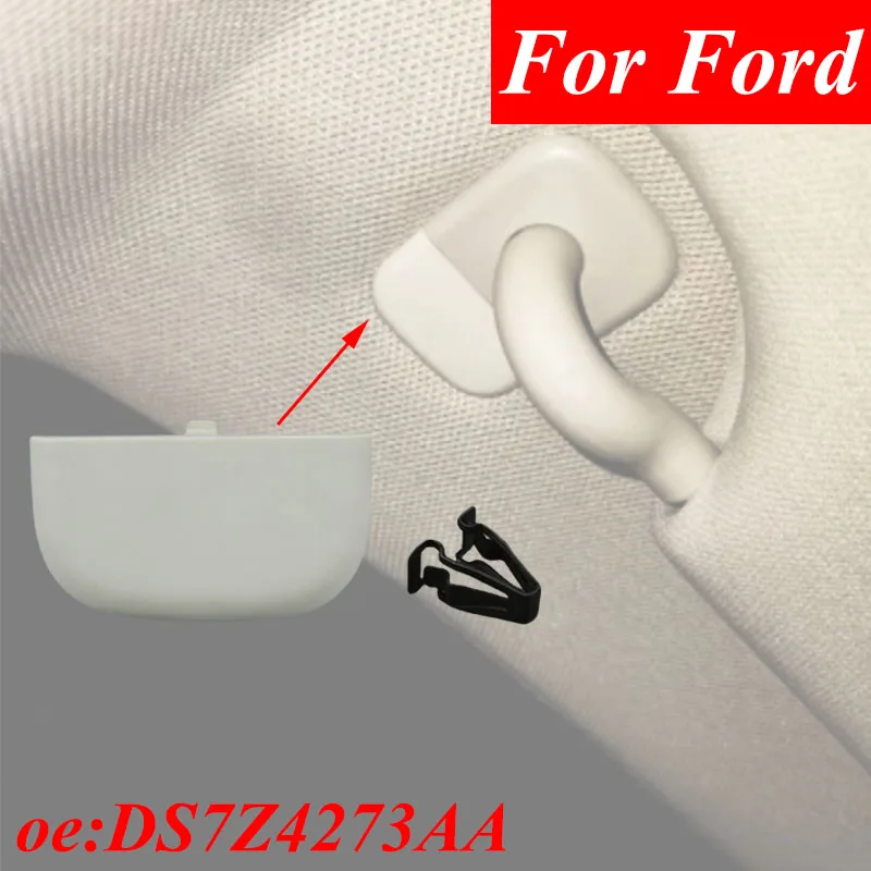 

Grey Car Sun Visor Cap Clip DS7Z4273AA For Ford For Fusion 2013 2014 2015 2016 DS7Z-54672A40-AF DS7Z-9904132-A Car Accessories
